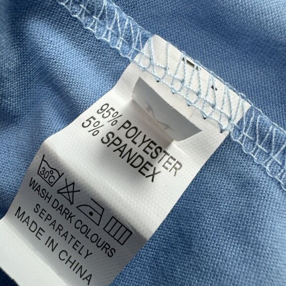 Women’s Light Blue Maxi Dress Sleeveless Side Slit Size M Lightweight - Picture 10 of 10